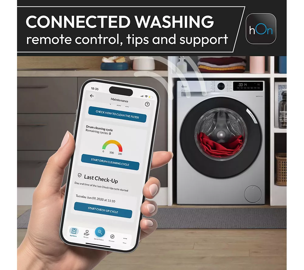 HOOVER Pro Wash Series 5 HBP 410BL8-80 WiFi-enabled 10 kg 1400 Spin Washing Machine - White