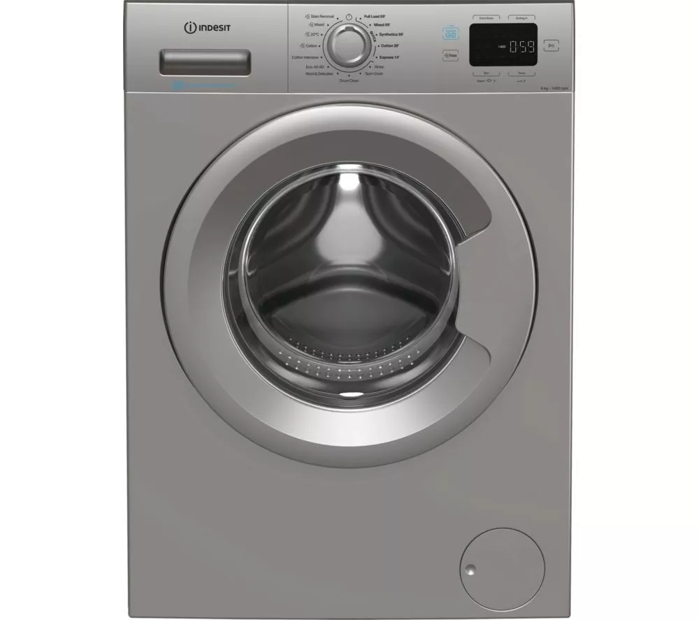 INDESIT Push&Go IP 946S PUSH&GO UK 9 kg 1400 Spin Washing Machine - Silver