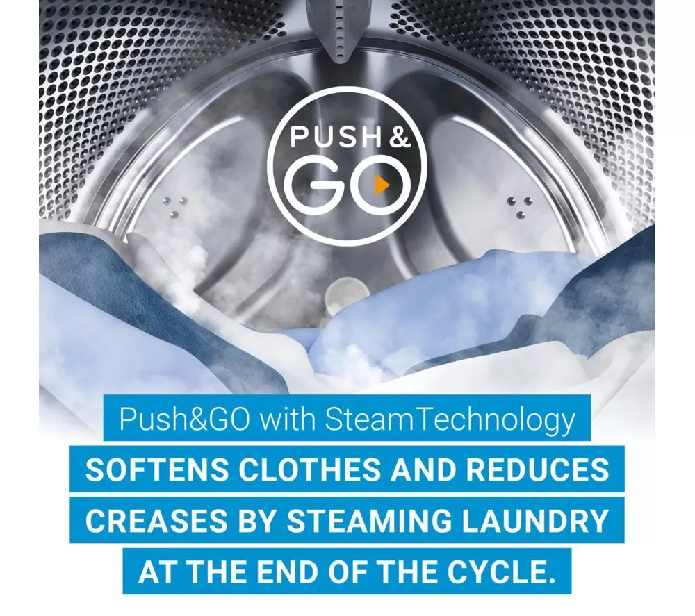 INDESIT Push&Go IP 946S PUSH&GO UK 9 kg 1400 Spin Washing Machine - Silver