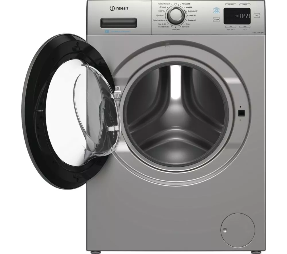 INDESIT Push&Go IP 946S PUSH&GO UK 9 kg 1400 Spin Washing Machine - Silver