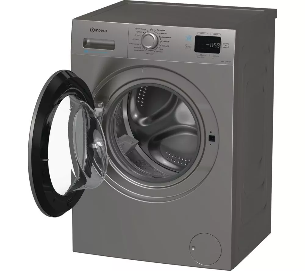 INDESIT Push&Go IP 946S PUSH&GO UK 9 kg 1400 Spin Washing Machine - Silver