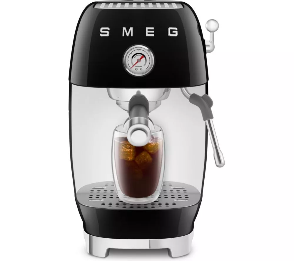 SMEG ECF03BLUK Coffee Machine - Black