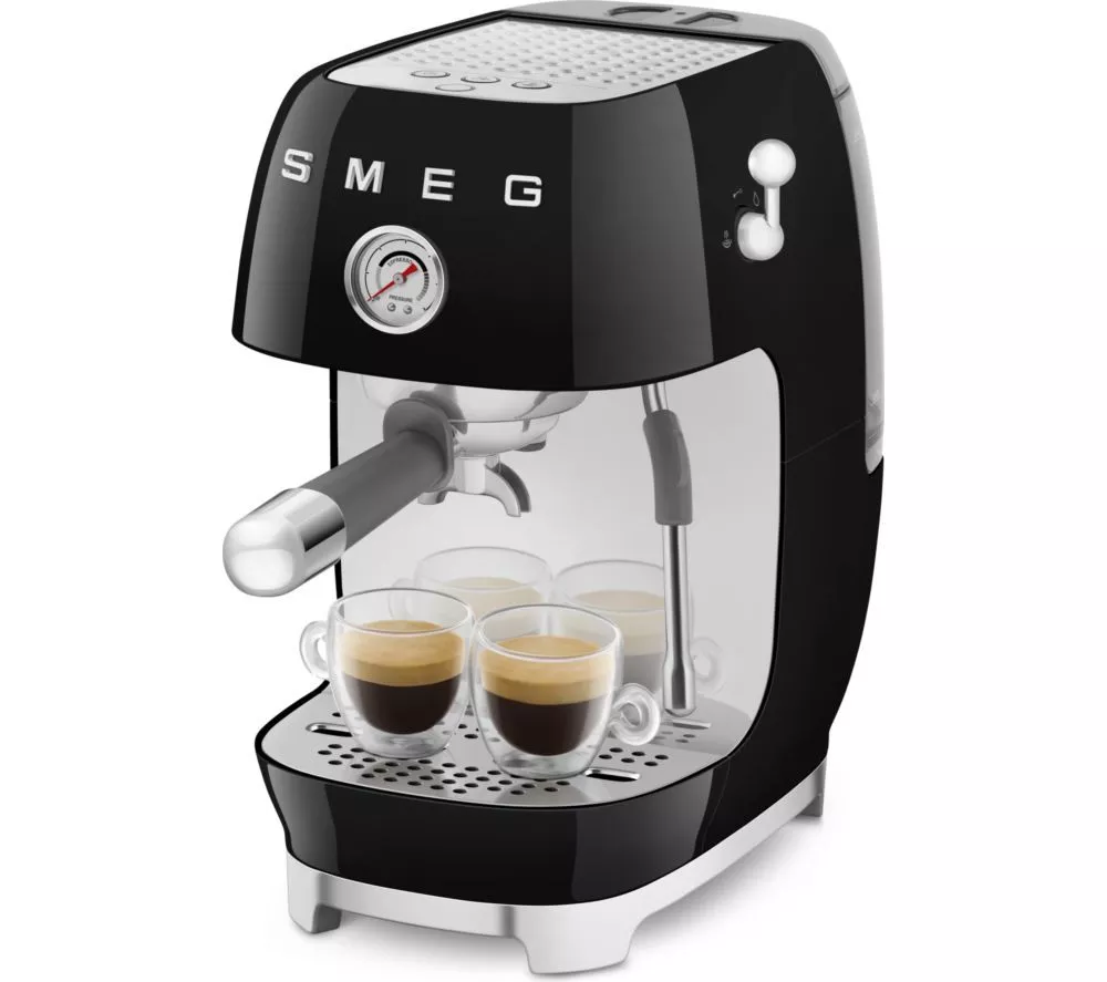 SMEG ECF03BLUK Coffee Machine - Black