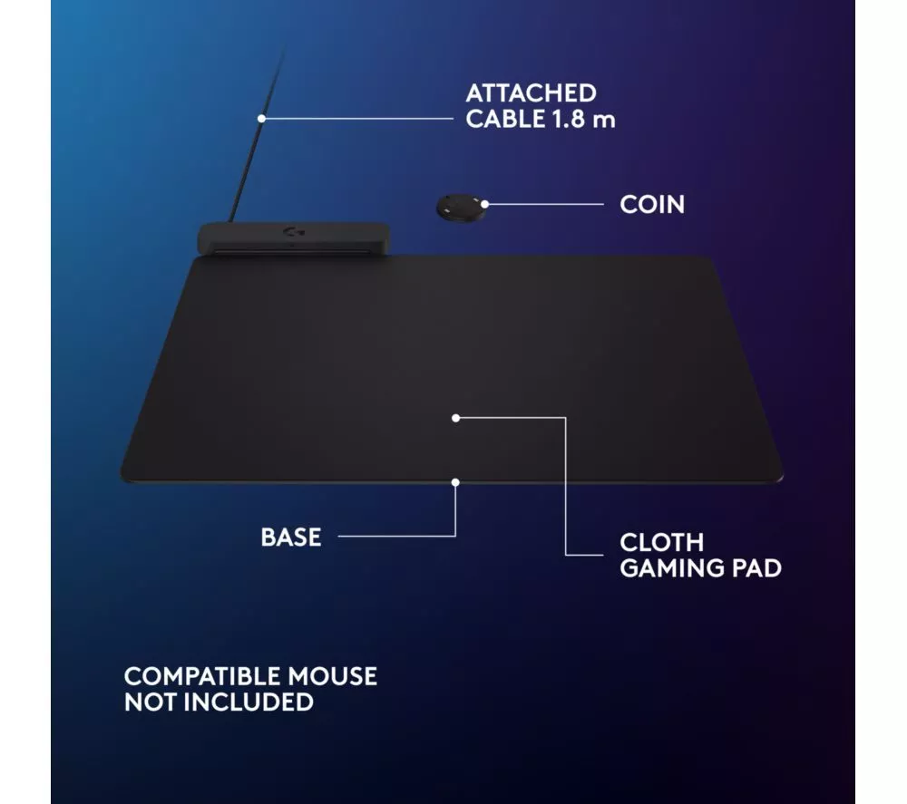 LOGITECH PowerPlay 2 Gaming Surface - Black