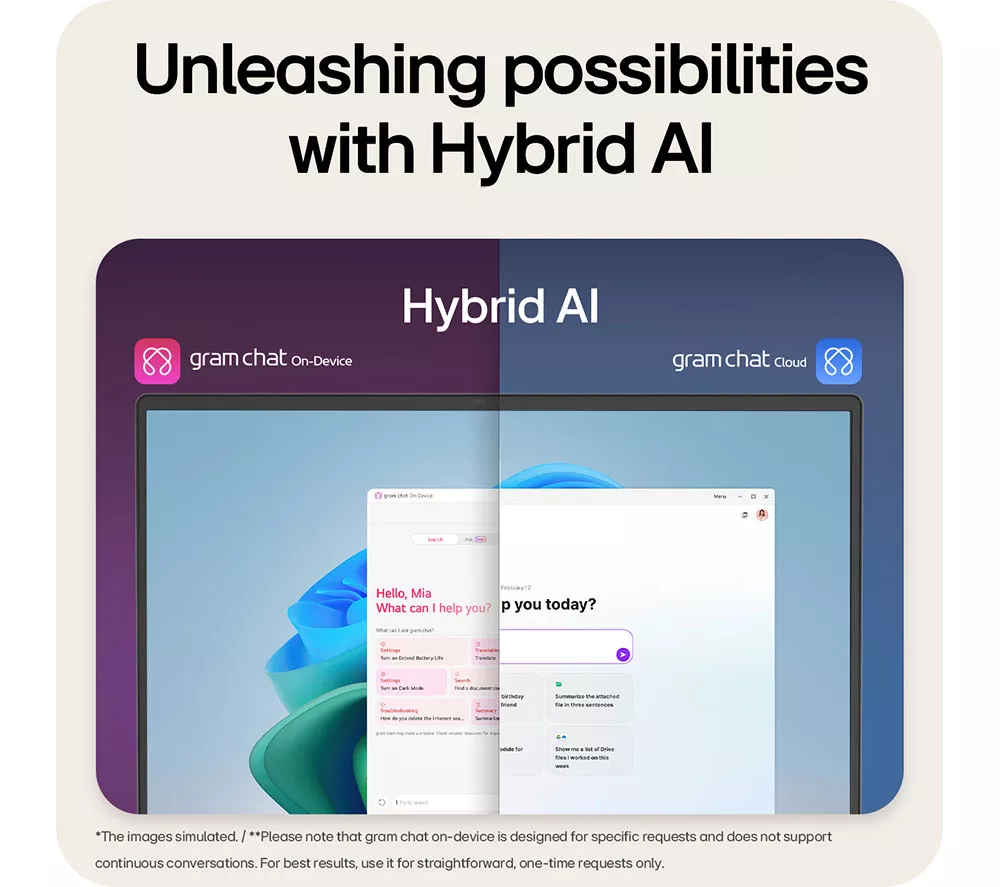 LG gram 15Z80T-G.AU78A1 15.6” Laptop, Copilot+ PC - AMD Ryzen AI 7, 1 TB SSD, Black - Image 8