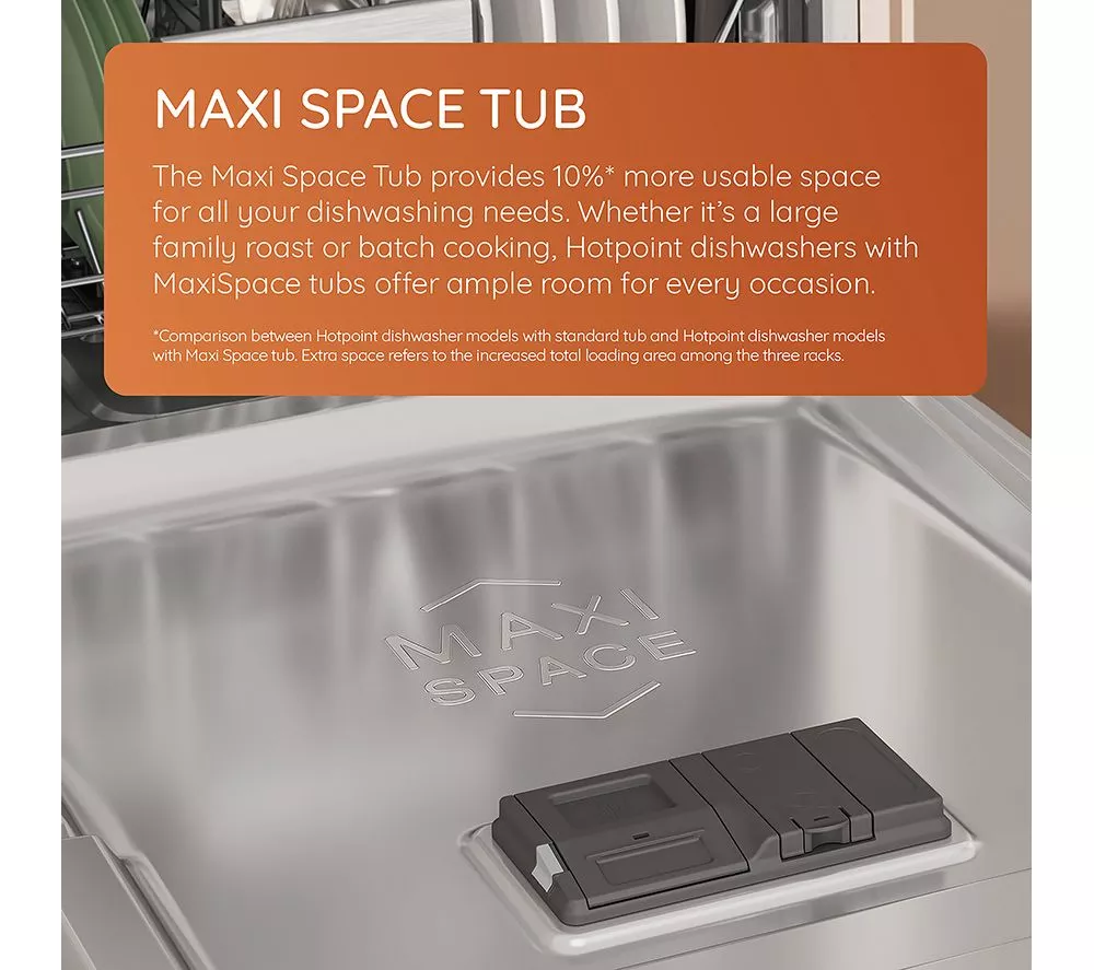 HOTPOINT MaxiSpace H7IC16M6 UK Full-size Integrated Dishwasher - Image 3