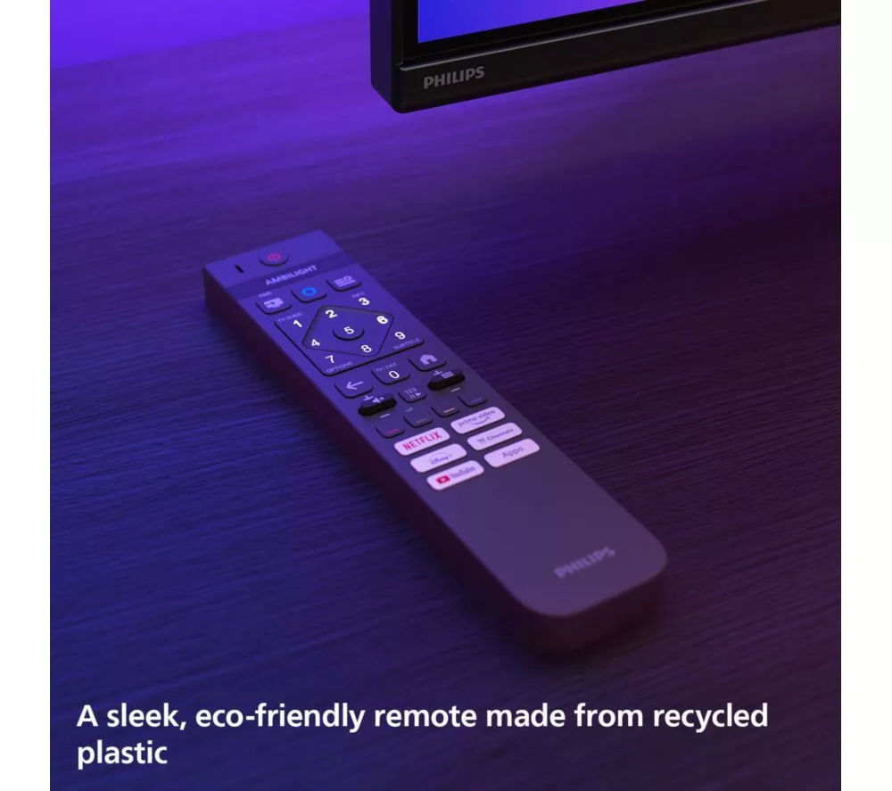 PHILIPS MLED910 75" QD-Mini LED 4K HDR Ambilight Smart TV with Freely - 75MLED910/12