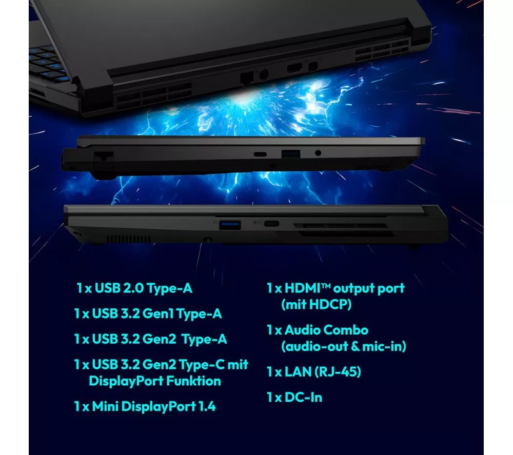 MEDION Erazer Defender 17 P1 17.3" Gaming Laptop – Intel® Core™ 7, RTX 5060, 2 TB SSD - Image 6