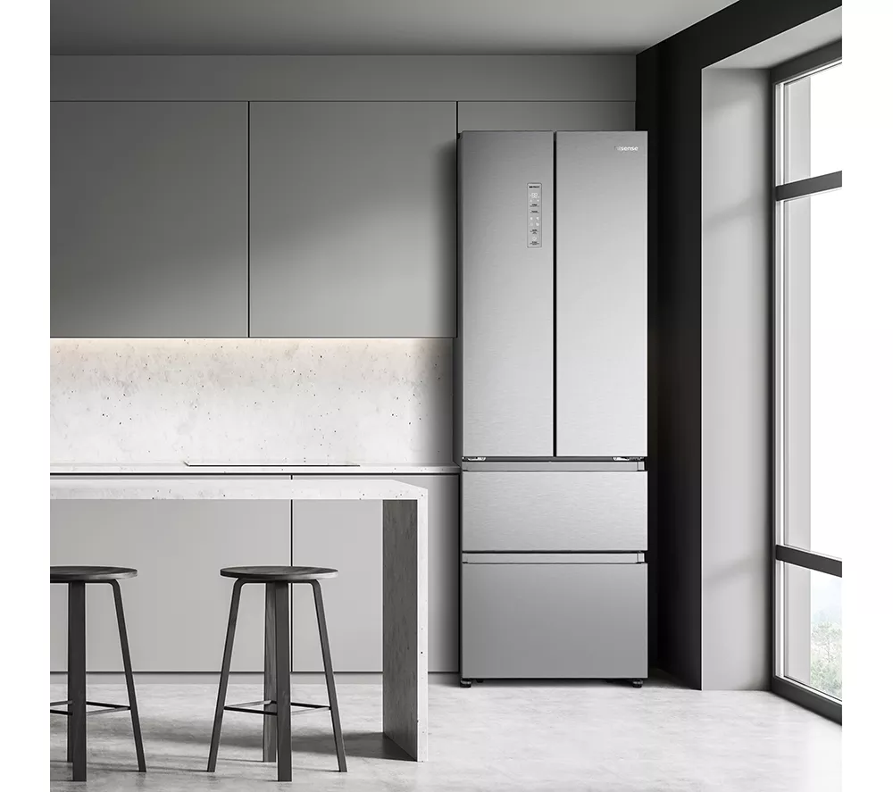 HISENSE PureFlat RF632N4AIE1 Fridge Freezer - Stainless Steel - Image 2
