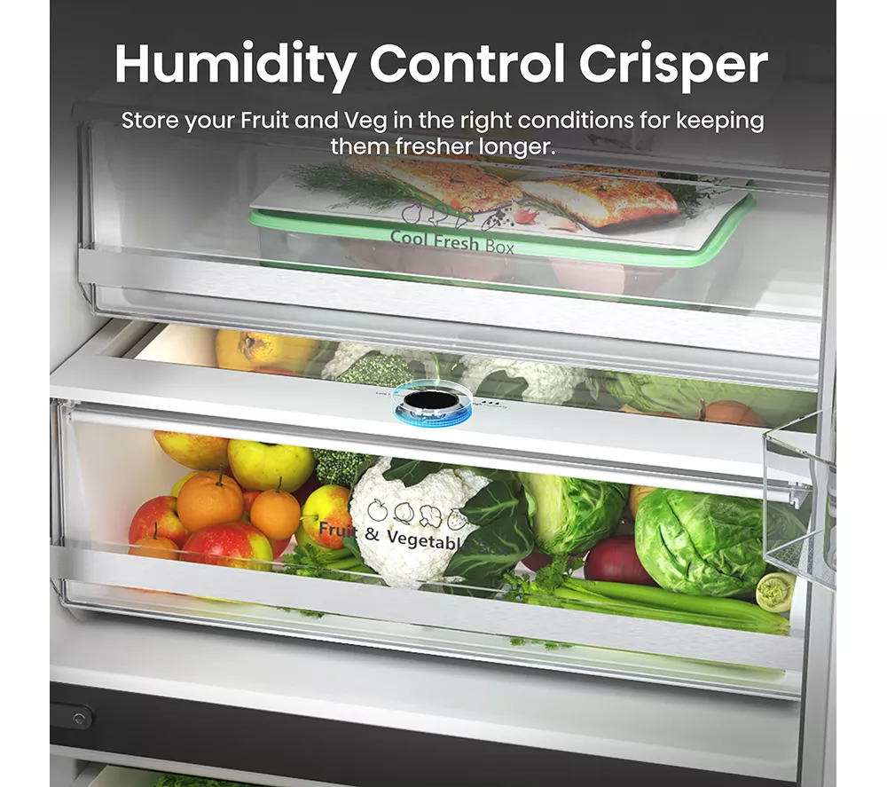 HISENSE PureFlat RF632N4AIE1 Fridge Freezer - Stainless Steel - Image 8