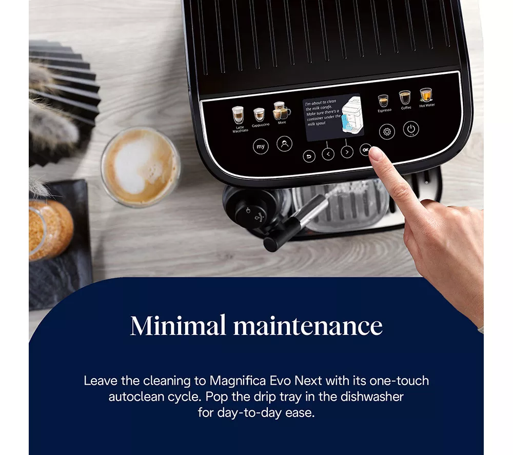 DELONGHI Magnifica Evo Next ECAM310.60.B Bean to Cup Coffee Machine - Black - Image 6