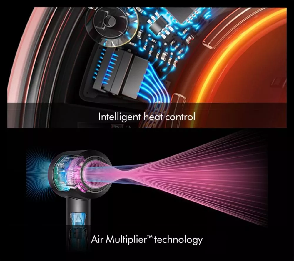 DYSON Supersonic Nural Curly+Coily Hair Dryer - Amber Silk & Pink Champagne - Image 4