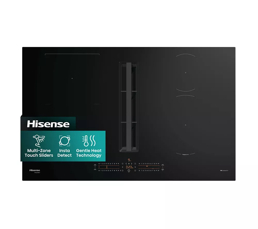 HISENSE Hi6 HEH8432BSCWF 83 cm Vented Induction Hob with Bridge Zone - Black