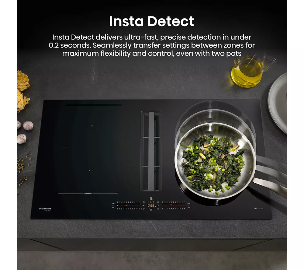 HISENSE Hi6 HEH8432BSCWF 83 cm Vented Induction Hob with Bridge Zone - Black - Image 5