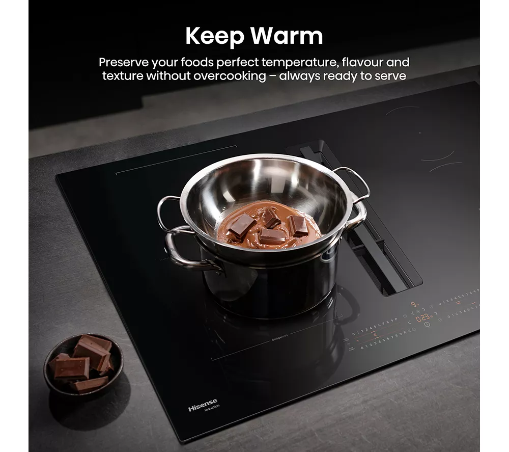 HISENSE Hi6 HEH8432BSCWF 83 cm Vented Induction Hob with Bridge Zone - Black - Image 17