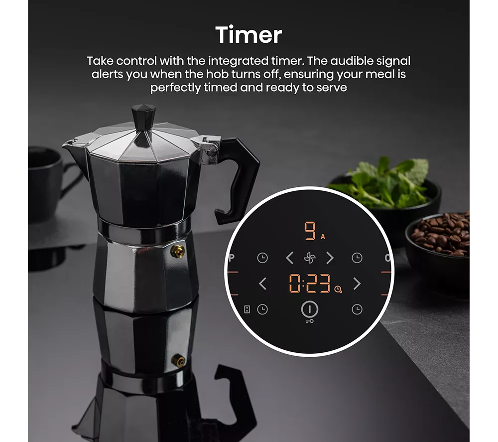 HISENSE Hi6 HEH8432BSCWF 83 cm Vented Induction Hob with Bridge Zone - Black - Image 18