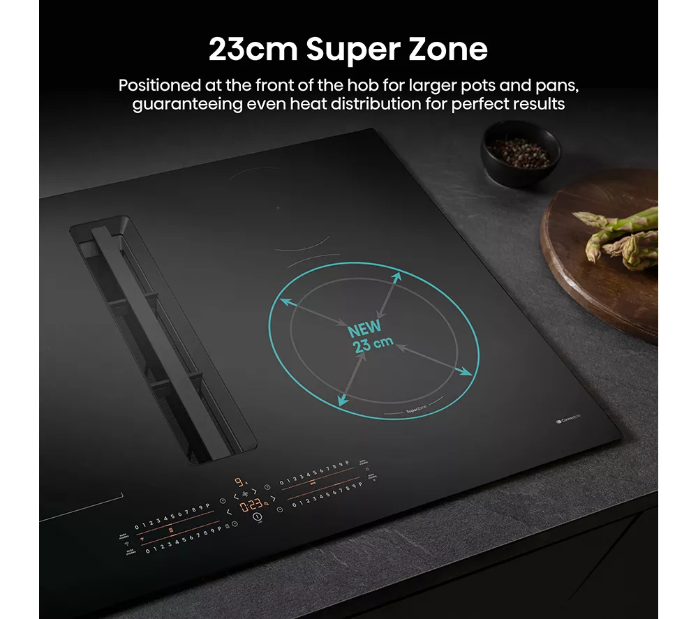 HISENSE Hi6 HEH8432BSCWF 83 cm Vented Induction Hob with Bridge Zone - Black - Image 19