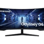 SAMSUNG Odyssey G5 LC34G55TWWPXXU Wide Quad HD 34" Curved VA LCD Gaming Monitor - Black