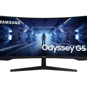 SAMSUNG Odyssey G5 LC34G55TWWPXXU Wide Quad HD 34" Curved VA LCD Gaming Monitor - Black