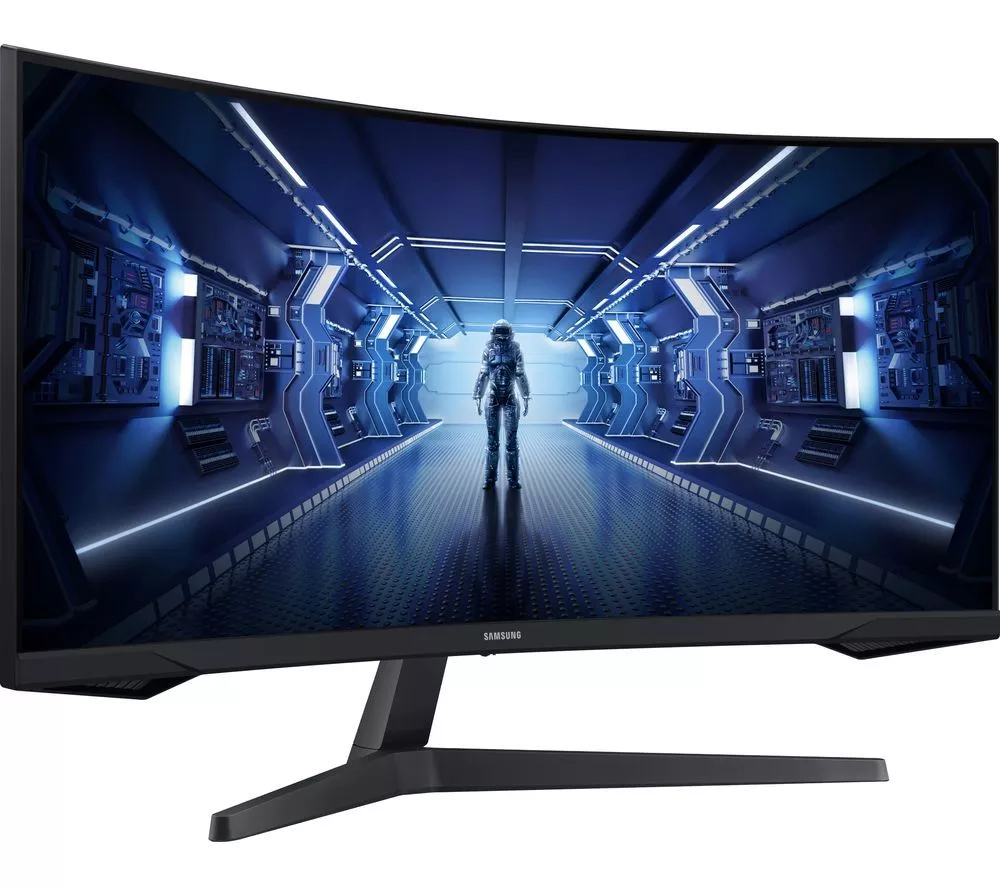 SAMSUNG Odyssey G5 LC34G55TWWPXXU Wide Quad HD 34" Curved VA LCD Gaming Monitor - Black - Image 2