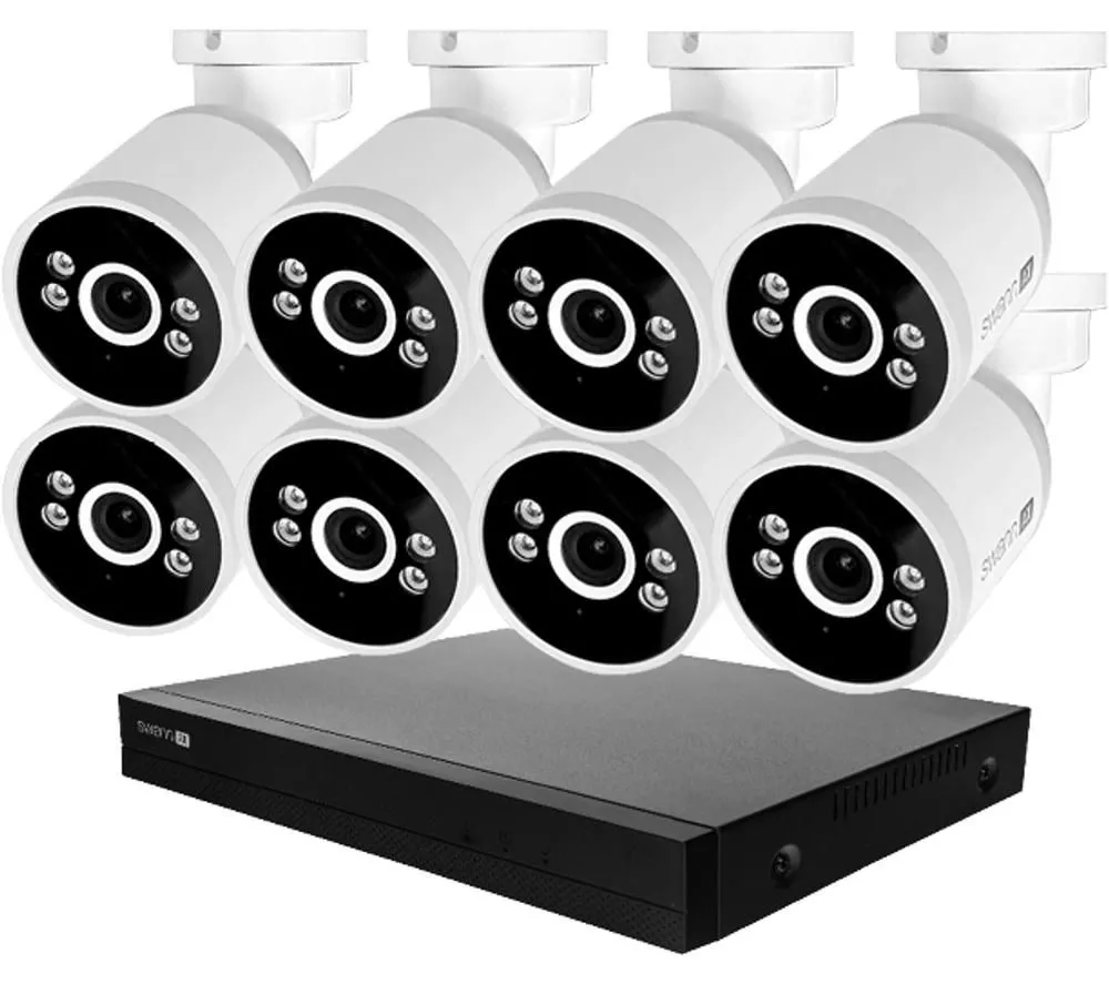 SWANN AdvancedX SWNVK-16ADVANX8B 16-channel 4K Ultra HD NVR Security System - 2TB, 8 Bullet Cameras