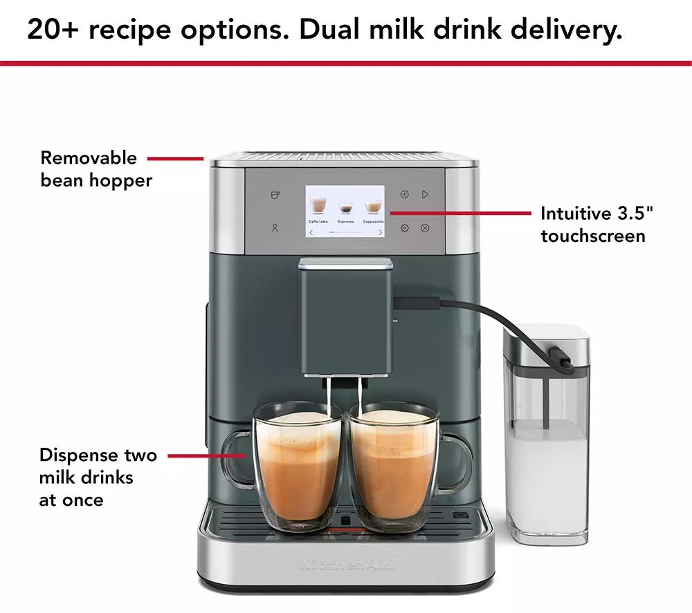 KITCHENAID KF7 Bean to Cup Coffee Machine - Juniper