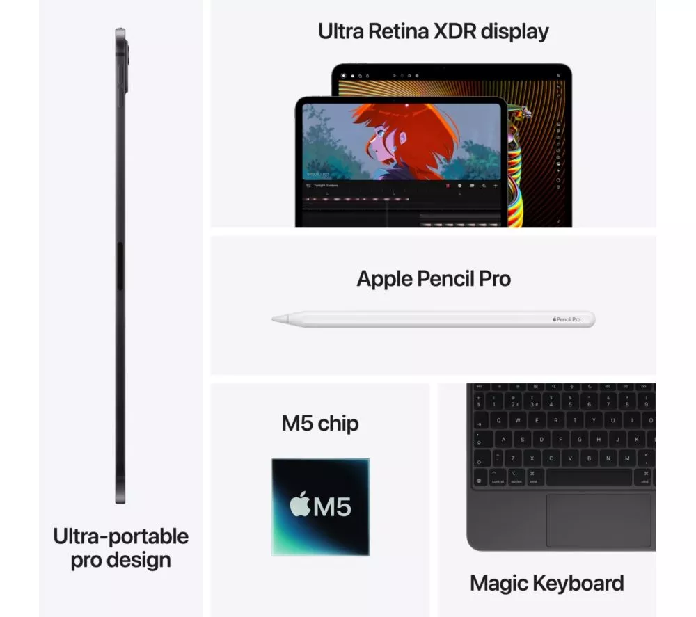 APPLE 11" iPad Pro (2025) - 512 GB, Silver - Image 6