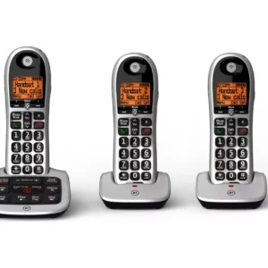 BT 4600 Cordless Phone with Answering Machine - Triple Handsets  Silver