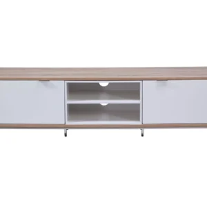 ALPHASON Chaplin 1600 TV Stand - White & Light Oak