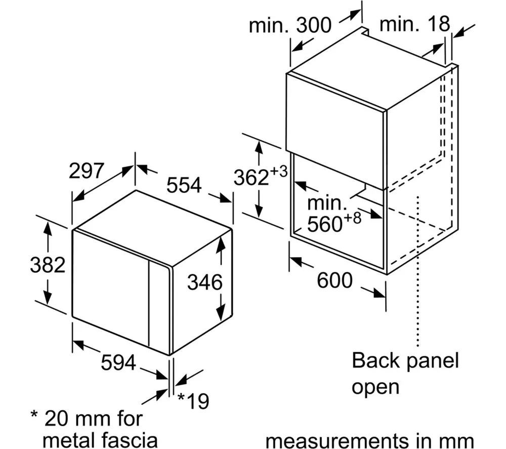 NEFF N50 HLAWD23N0B Built-in Solo Microwave - Black - Image 5
