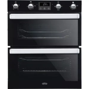 BELLING BI702FPCT Electric Built-under Double Smart Oven - Black