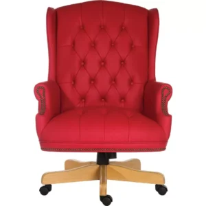 TEKNIK Chairman Rouge Bonded-leather Tilting Executive Chair - Red