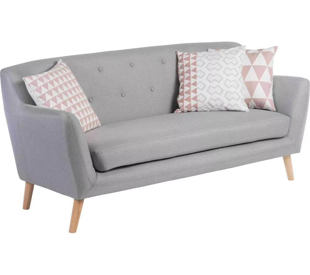 TEKNIK Skandi Fabric Sofa - Grey - Image 2