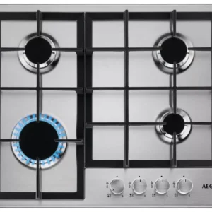 AEG HGB64200SM 60 cm Gas Hob - Stainless Steel