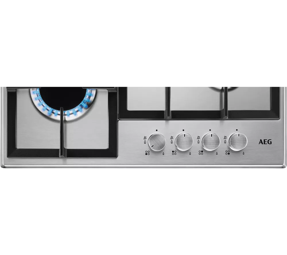 AEG HGB64200SM 60 cm Gas Hob - Stainless Steel