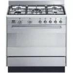 SMEG SUK91MFX9 Concert 90 cm Dual Fuel Range Cooker - Stainless Steel