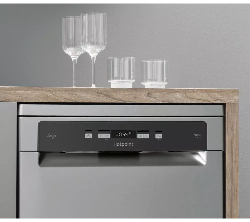 HOTPOINT HFC 3C26 WC X UK Full-size Dishwasher - Inox