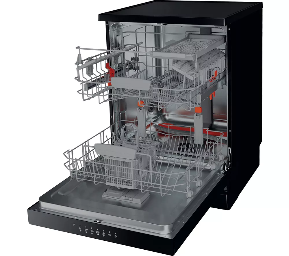 HOTPOINT HFC 3C26 WC B UK Full-size Dishwasher - Black
