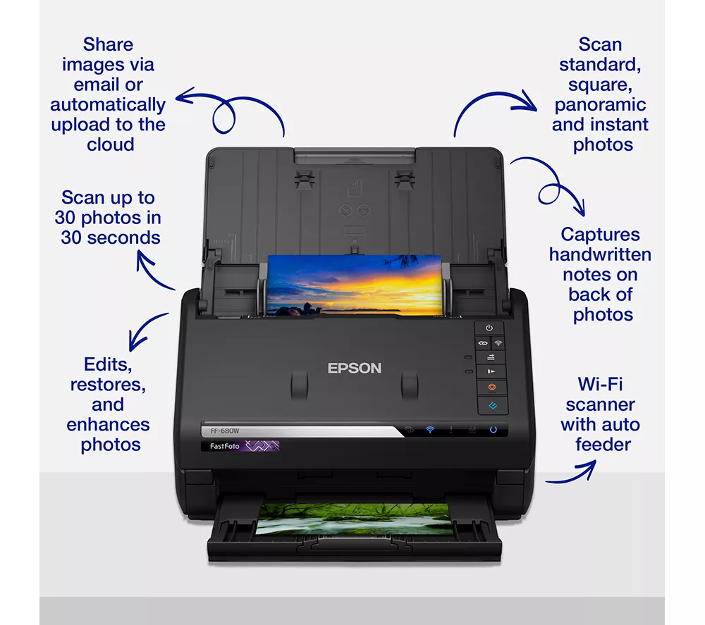 EPSON FastFoto FF-680W Photo Scanner