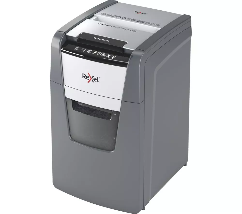 REXEL Optimum AutoFeed+ 150X Cross Cut Paper Shredder
