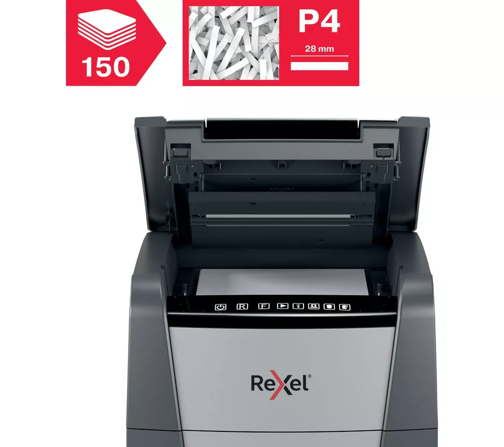 REXEL Optimum AutoFeed+ 150X Cross Cut Paper Shredder