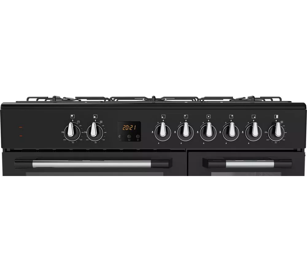 LOGIK LRC90B21 90 cm Dual Fuel Range Cooker - Black - Image 6