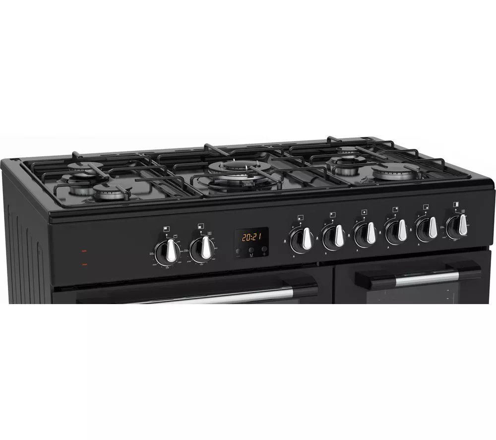 LOGIK LRC90B21 90 cm Dual Fuel Range Cooker - Black - Image 7