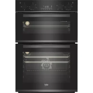 BEKO Pro RecycledNet BBXDF29300Z Electric Double Oven - Black Steel