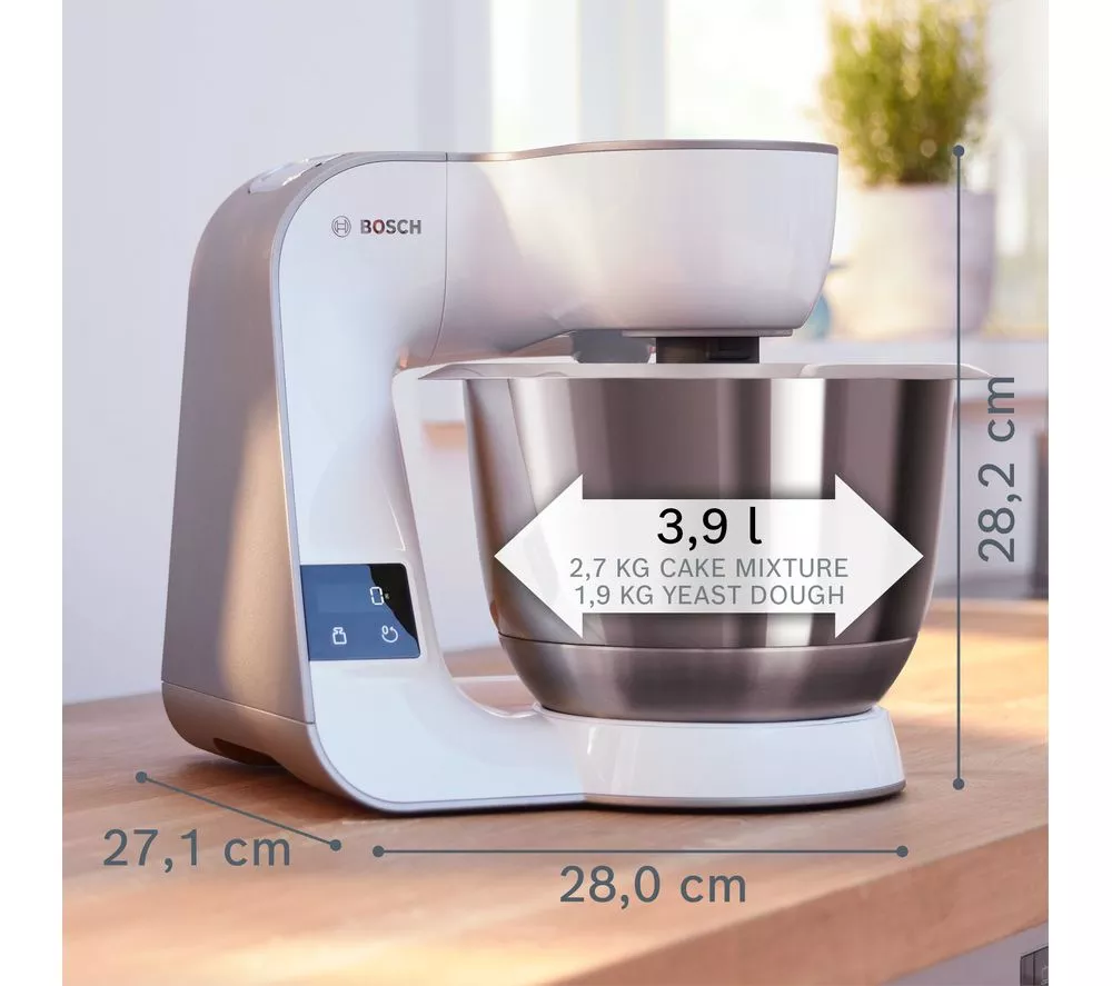 BOSCH CreationLine Serie 4 MUM5XW40G Stand Mixer – Champagne