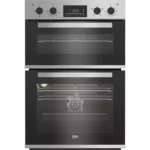 BEKO Pro RecycledNet BBXDF22300S Electric Double Oven - Silver
