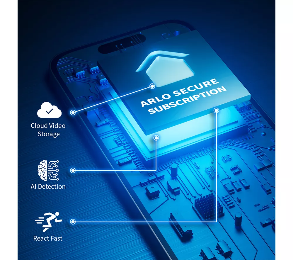 ARLO Ultra 2 4K Ultra HD WiFi Security Camera System - 4 Cameras Black