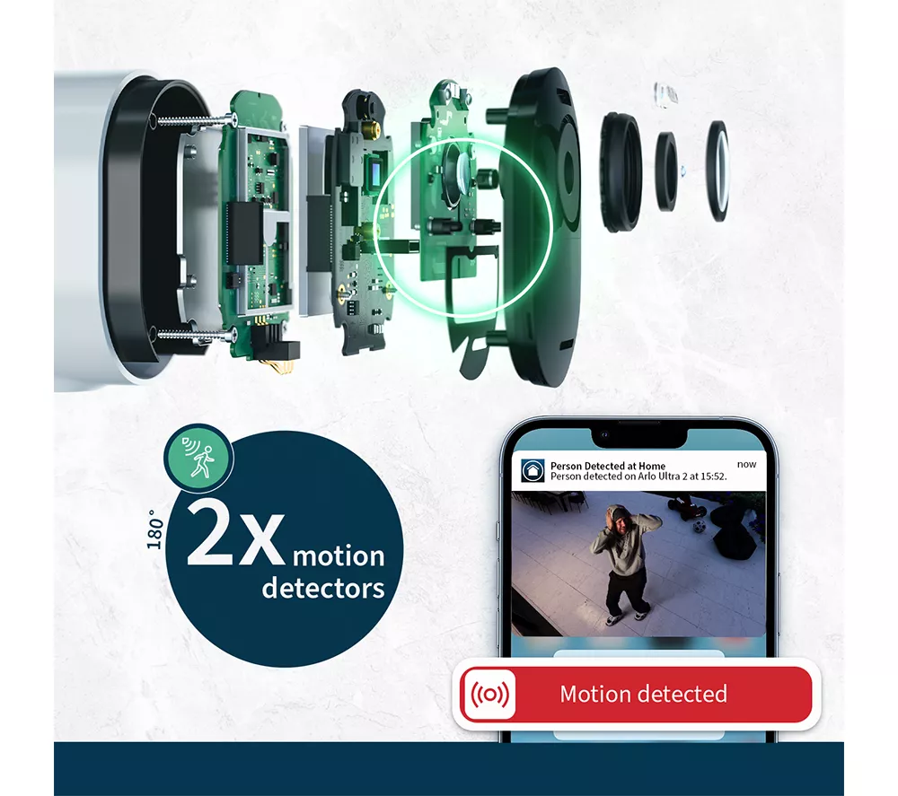 ARLO Ultra 2 4K Ultra HD WiFi Security Camera System - 4 Cameras Black