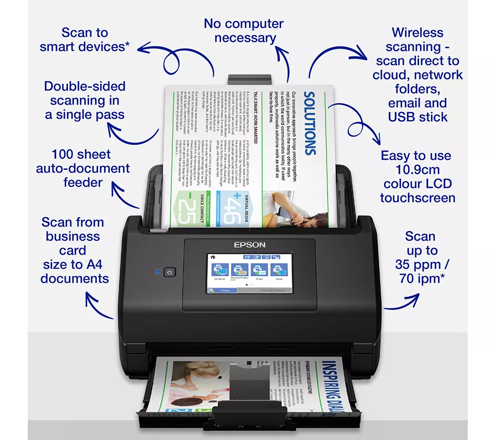 EPSON WorkForce ES-580W Document Scanner