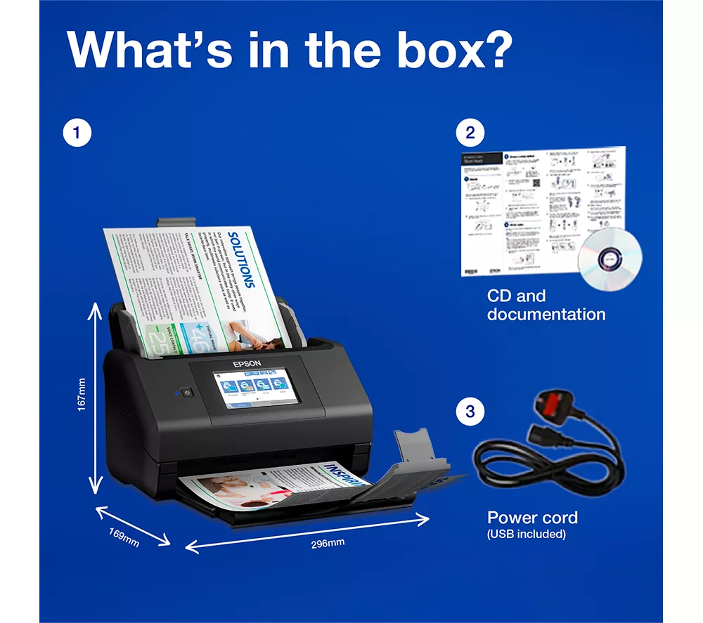 EPSON WorkForce ES-580W Document Scanner
